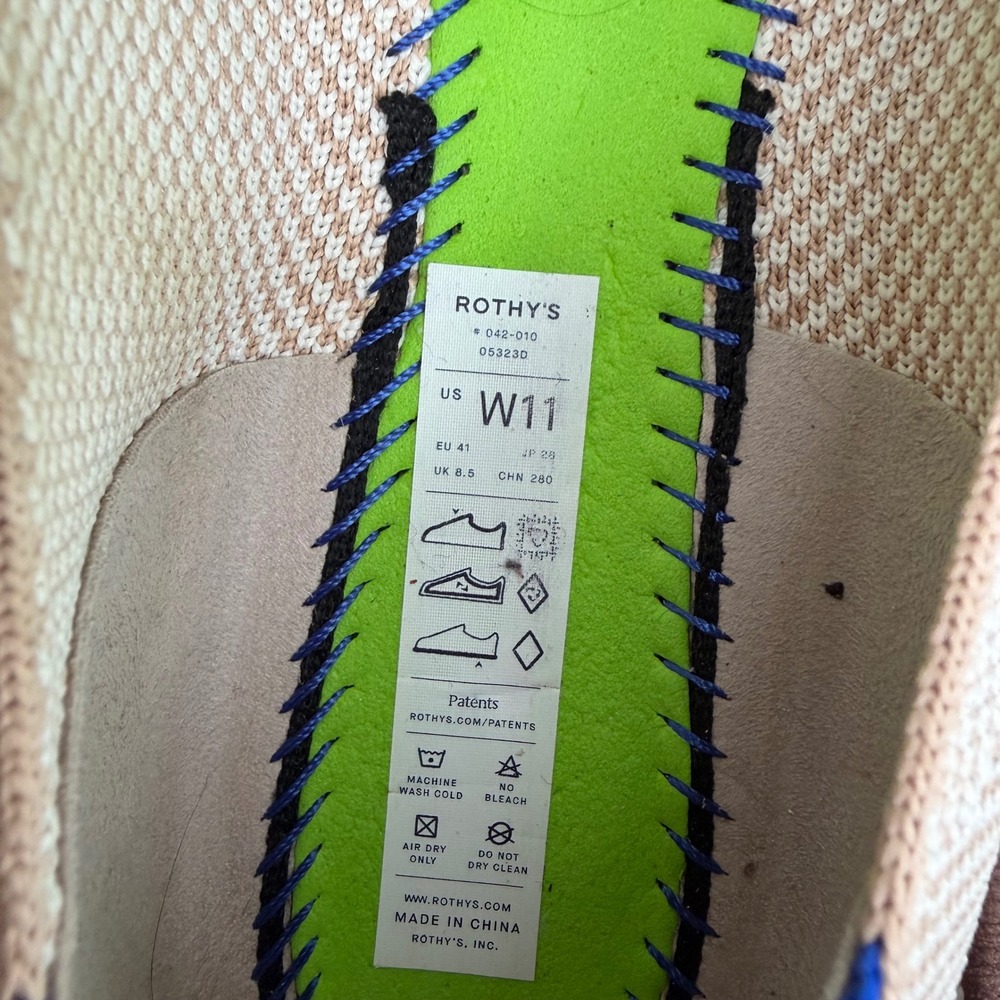 Rothy's The Square Tuxedo Flats Womens 11 Minimalist Knit Workwear Travel Shoes - Picture 9 of 10